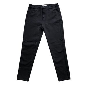 Nili Lotan X Target Jeans Black High Waisted Skinny Ankle Size 6